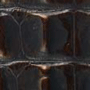 bronze reptile print leather
